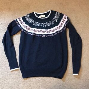 sweater with a cute pattern at the top